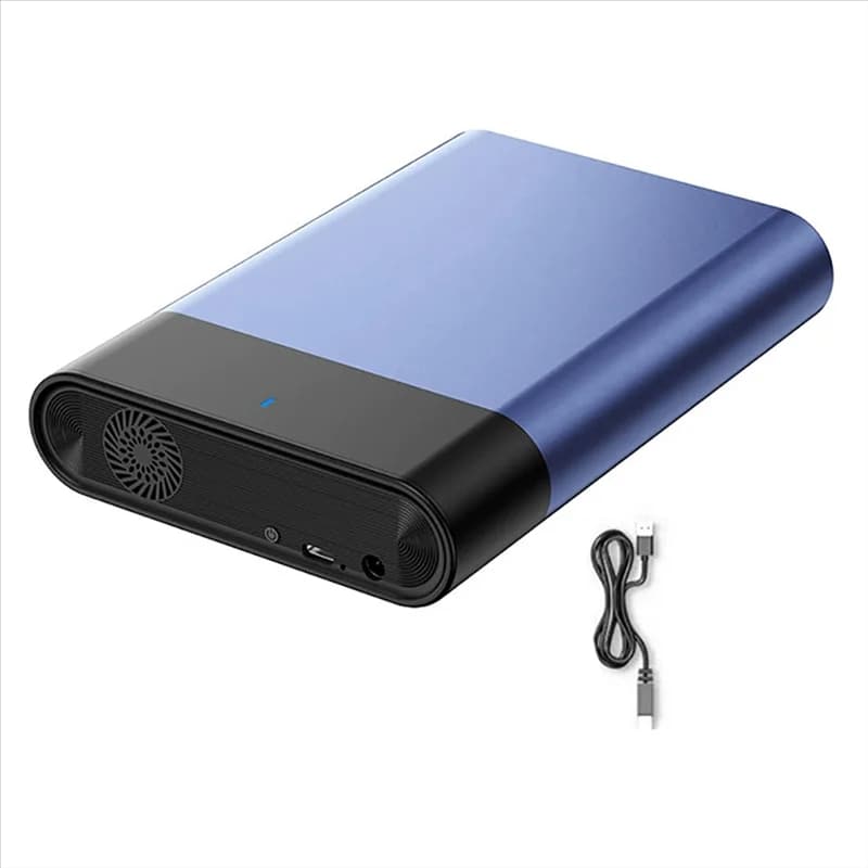 【PROMOZIONE】Case per Disco Rigido Esterno 2.5" 3.5" USB3.1 SATA SSD con Ventola Integrata 5Gbps 12TB Box di Espansione per Hard Disk