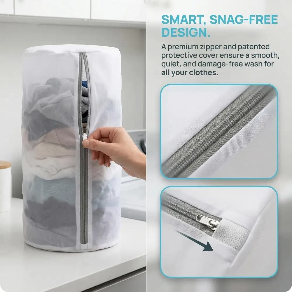 Sacchetto versatile per lavare le scarpe, adatto a tutti i tipi di calzature, resistente sacchetto in rete con chiusura a zip, sacchetto porta scarpe