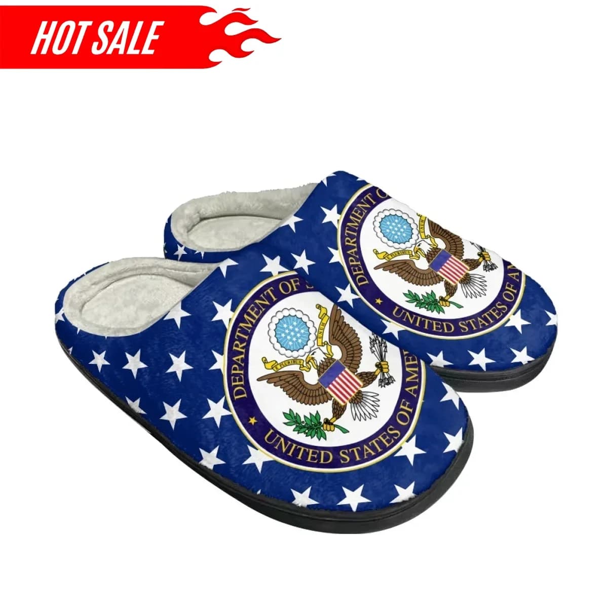 2025 Pantofole invernali per la casa Pantofole unisex con stampa bandiera americana Pantofole antiscivolo morbide e calde per interni Calzature da donna