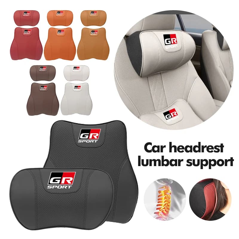 For Toyota New Car Headrest Neck Support Protect Pillow Pad Lumbar Support Pillows Yaris Corolla Prius Auris CHR Land Cruiser