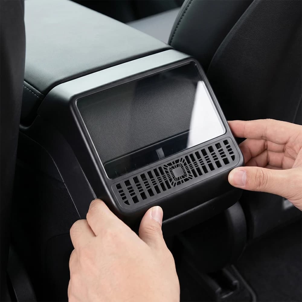Rear Screen Cover Protector Frame For Tesla Model 3 Highland Model Y Juniper Back Air Vent Trim Protective Cover Car Accessories