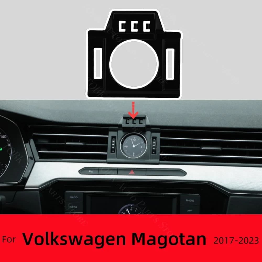 Supporto per telefono per auto Forte base speciale per staffa fissa per Volkswagen VW Magotan 2017-2023 Supporto di ricarica wireless Accessori per auto