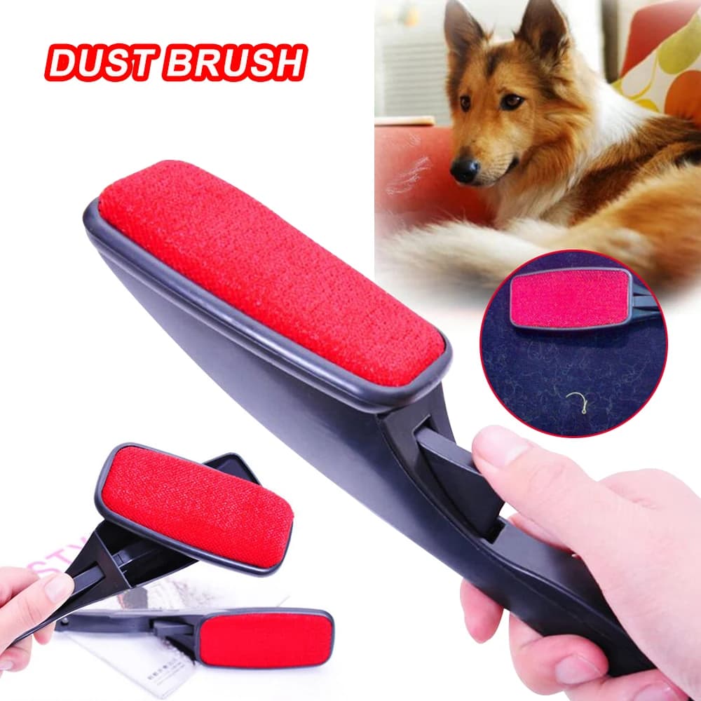 Swivel Electrostatic Magic Lint Dust Brush, Reusable Pet Hair Remover Static Cleaning Brush for Clothes, Sofa, Furniture Fabric