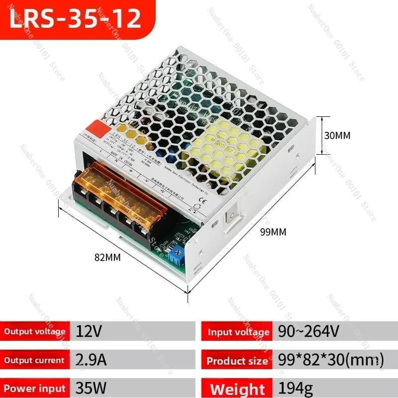 Alimentatore switching 12V 10A Tensione costante 5V 12V 24V 48V 36V 30V 42V DC Monitoraggio della sicurezza Alimentatore per strisce LED