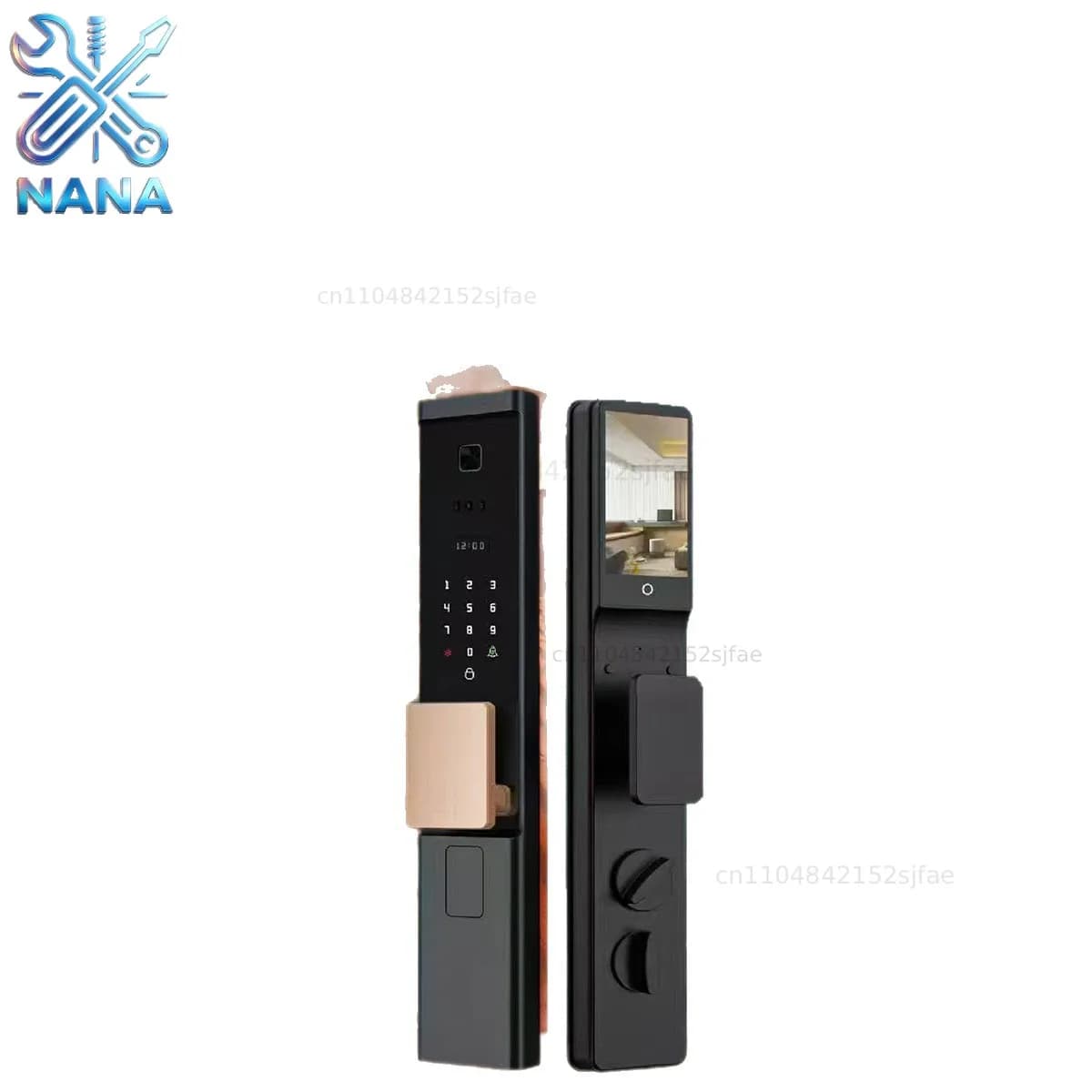 Smart graffiti APP multi-language fingerprint lock remote intercom control smart lock household anti-theft door password lock