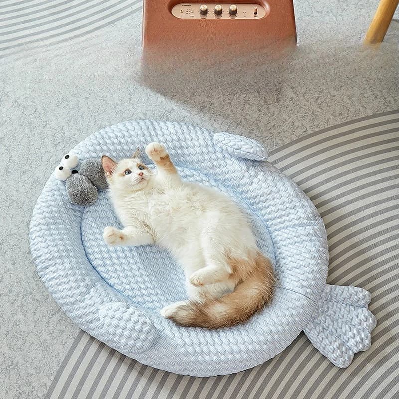 Cuccia Estiva Rinfrescante per Cani e Gatti, Letto Universale Quattro Stagioni per Gatti, Cuccia per Cani di Piccola Taglia, Letto per Teddy, Divano Letto, Tappetino Rilassante