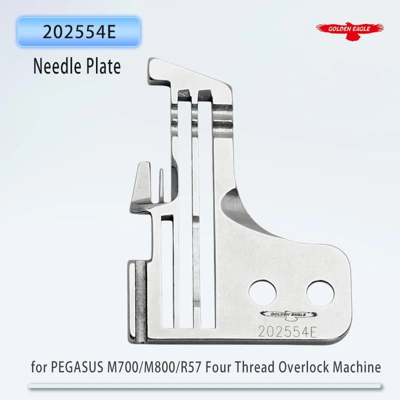 Piastra ago Golden Eagle 202554E per parti di macchine da cucire Overlock a quattro fili PEGASUS M700/M800/R57 ecc.