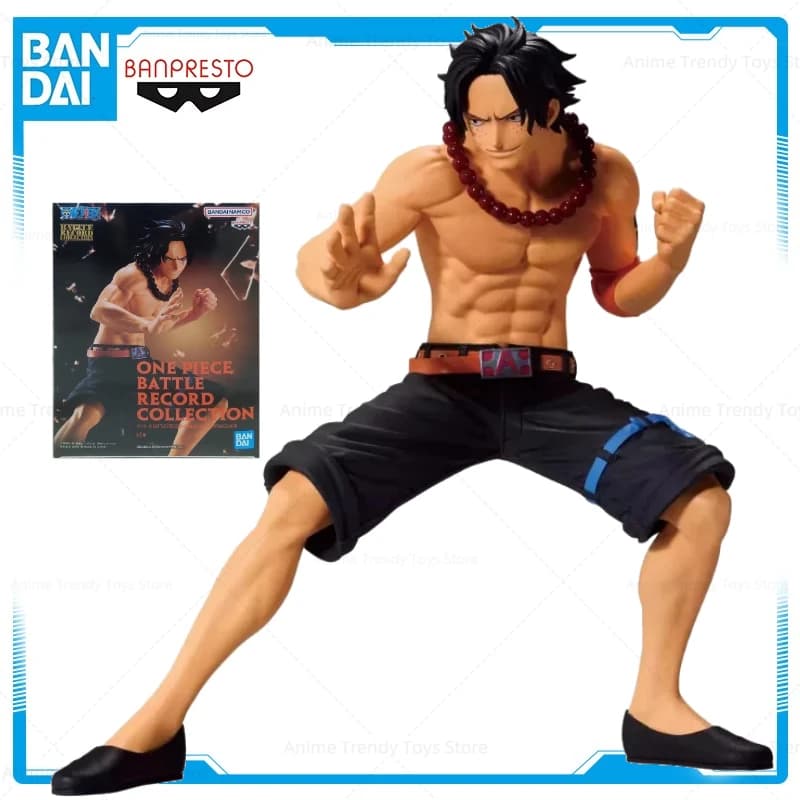 Bandai Banpresto One Piece BRC Portgas D. Ace & Whitebeard Pirates Anime Action Figure Modello da collezione ufficiale regalo