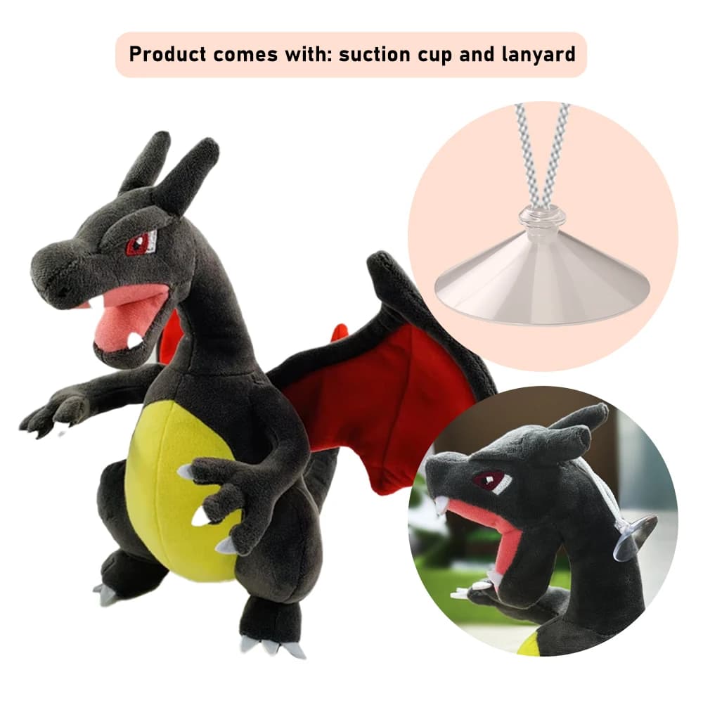 Polished Charizard Plush, Toy Anime Cartoon, Collection Plush for Boys and Girls, Christmas Gift