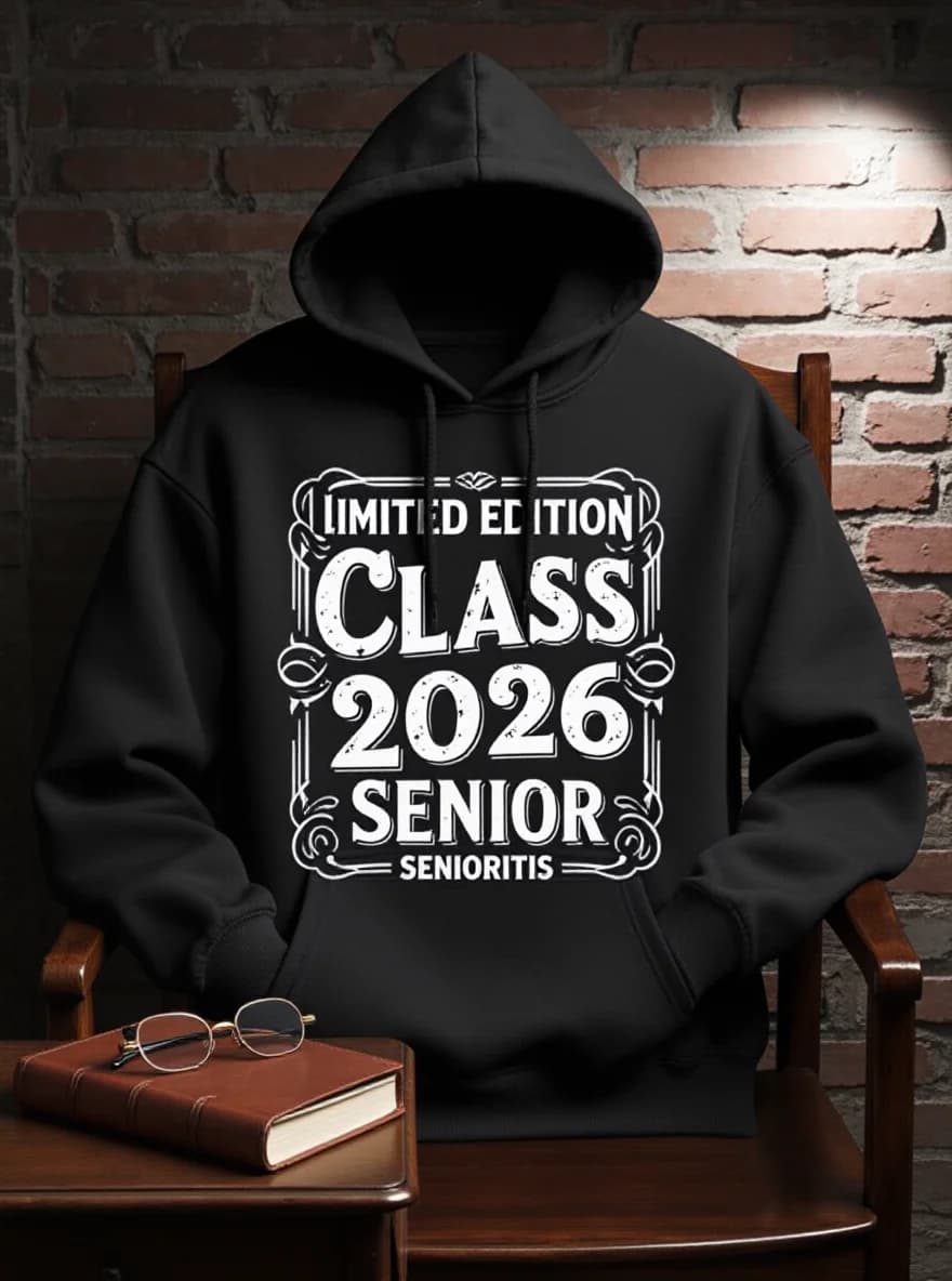 Felpa con cappuccio da uomo e unisex di classe del 2026, edizione limitata, maglione per coppia del 2025