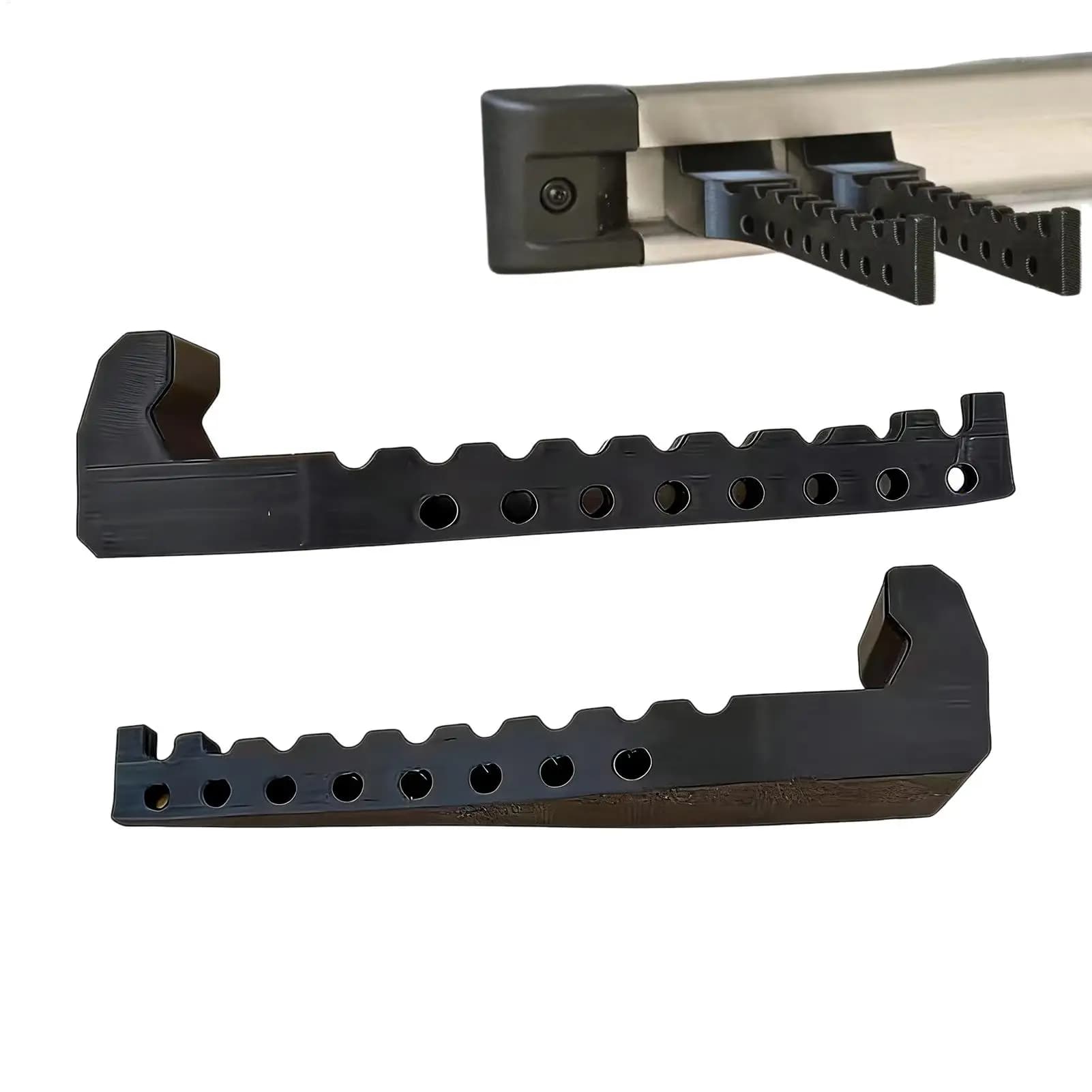 2 Pezzi Stendibiancheria per Scala RV, Resistente ai Raggi UV, Appendiabiti Portatile per Veicoli, Accessorio per Camper e Auto per Famiglie, per Esterni