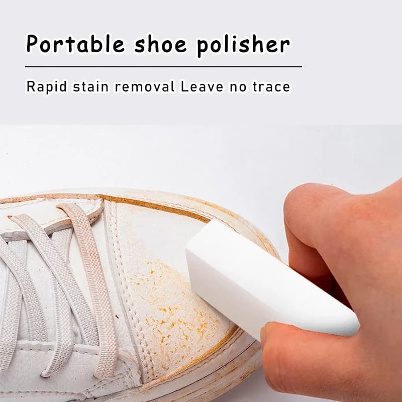 Lucidatore per scarpe portatile per decalcificazione delle scarpe bianche brillanti Gomma per decontaminazione delle scarpe da ginnastica facile da usare