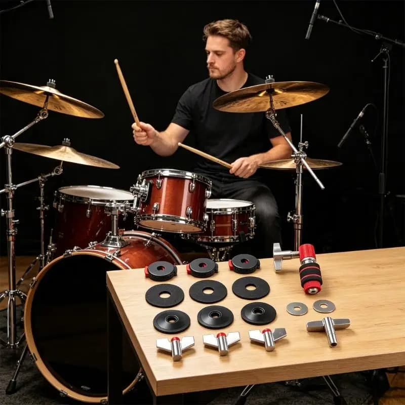 M5TC All In Drum Hardware Solution With Anti Vibration Felt Pad And Accessories