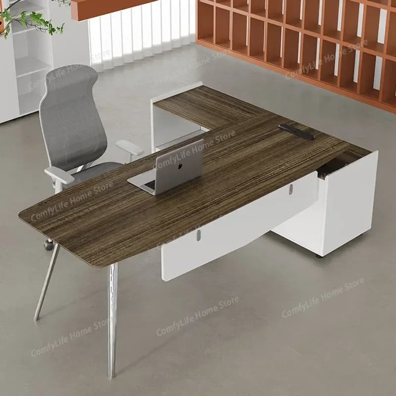 Scrivania da Salone, Scrivania Professionale per Sala Lettura, Tavolo Regolabile in Altezza, Organizzatore per Camera da Letto, Scrivania Direzionale, Arredamento di Tendenza