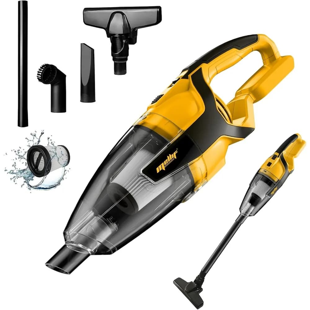 Aspirapolvere portatile senza fili da 120 W compatibile con batteria Dewalt 20 V Max (solo utensile) portatile per moquette per pavimenti duri, auto, animali domestici