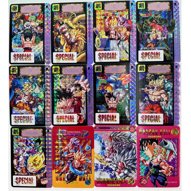 Set di 50 Carte da Collezione Dragon Ball con Goku, Vegeta, Z GT, Super Saiyan Heroes, Ultra Instinct
