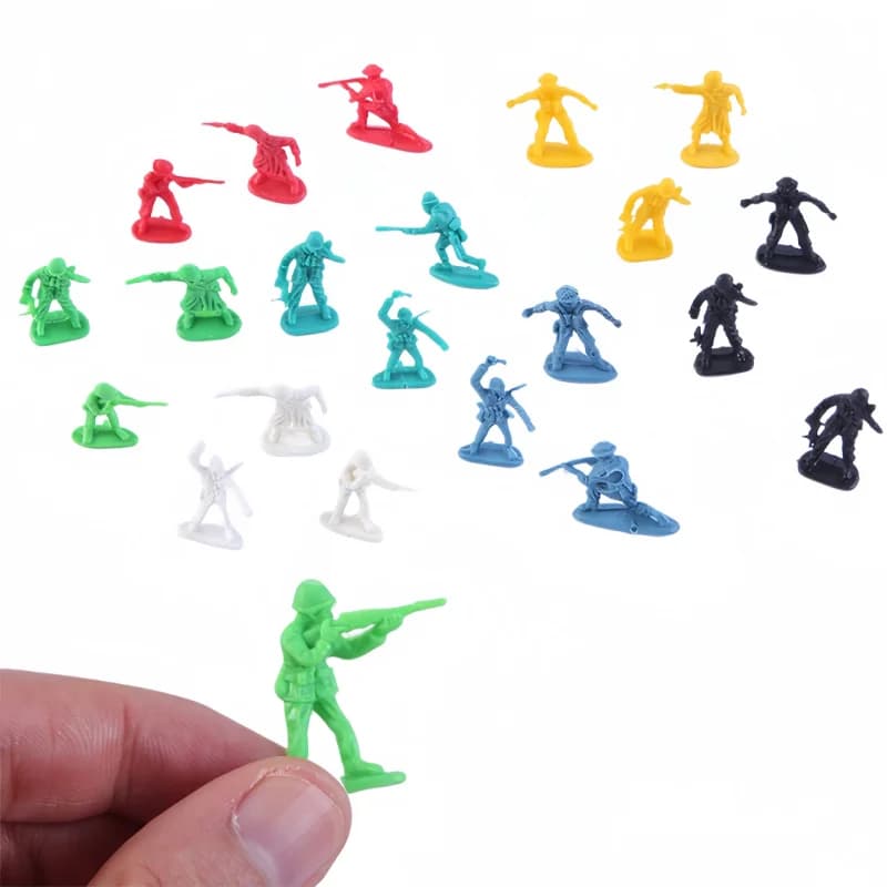 30Pcs Mini 3cm Little Soldier Stress Relief Puzzle Sensory Toy Boys And Girls Birthday Party Favors Little Soldier Pinata Filler