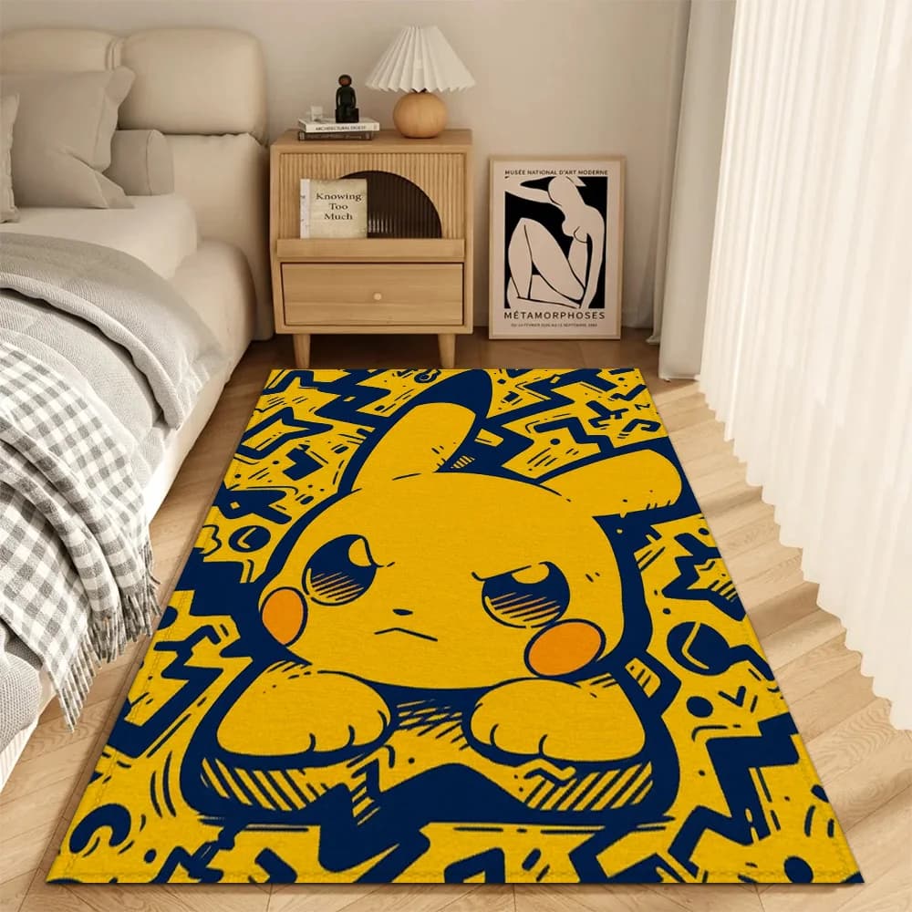 Decorazione Tappeto Zerbino Camera da letto Tappeto Camera Tappeto P-pikachu Tappeti per la casa Zerbino Tappetini per porte d'ingresso Tappeti Scelta Pediluvio Cucina