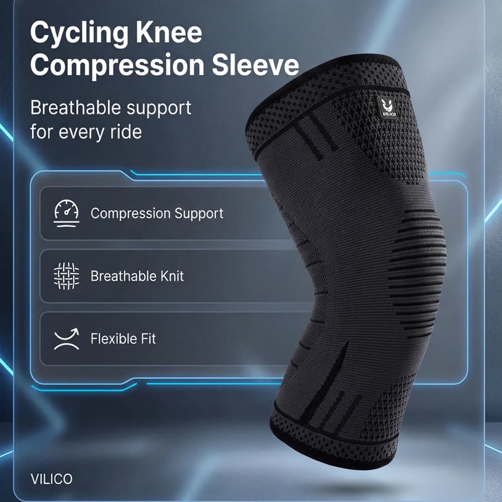 1 Pezzo Supporto per Ginocchio a Compressione, Elastico e Traspirante, Protezione per Ginocchia con Molle, per Palestra, Sport, Basket, Pallavolo, Corsa