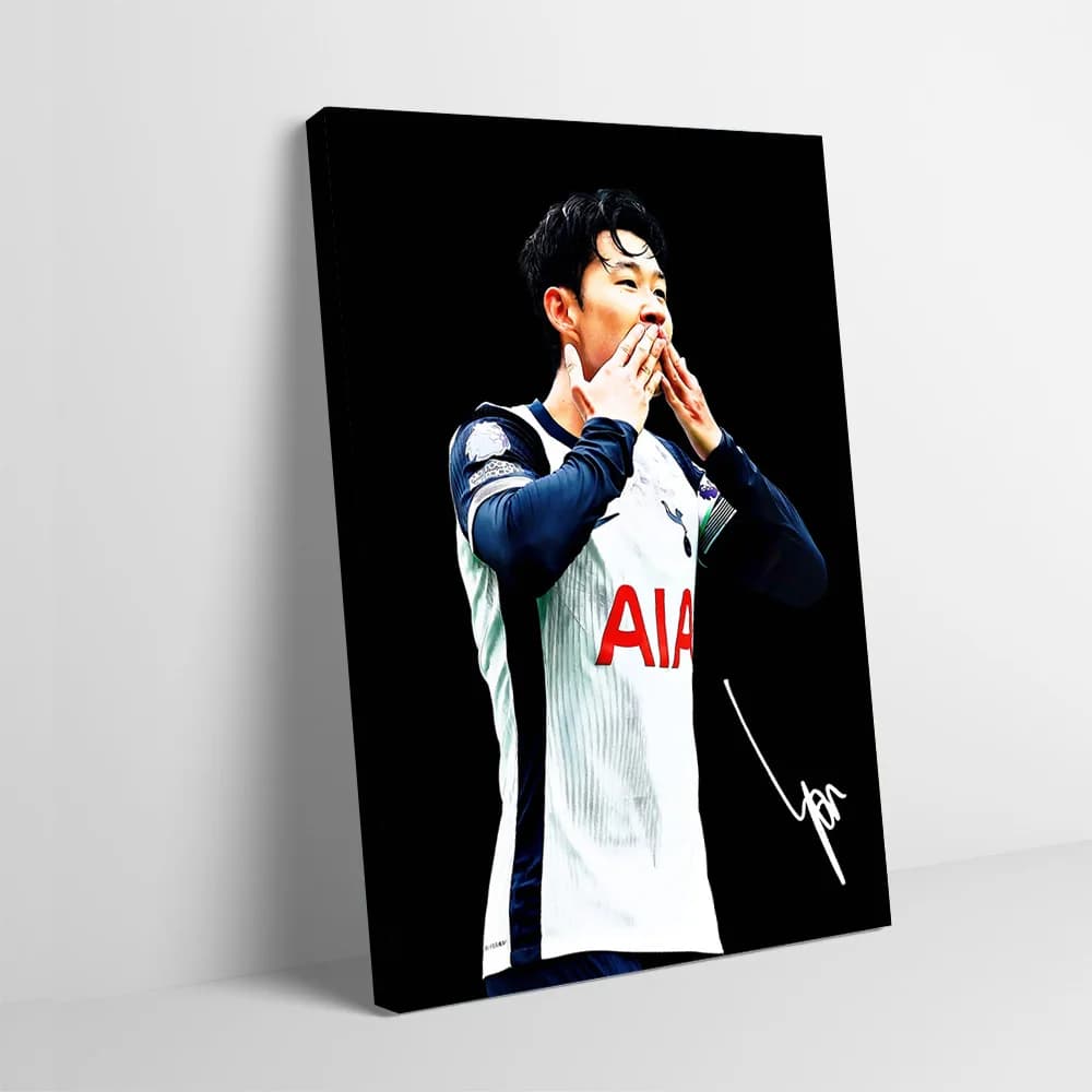 Son Heung-min Soccer Celebration Printing Poster Customizable Pictures Wall Art Canvas Painting for Room Decorations Home Decor