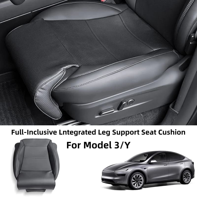 Car Seat cushion for Tesla Model 3/Y Protective cover for front seat fully included breathable Extension cushion for memory foam leg support