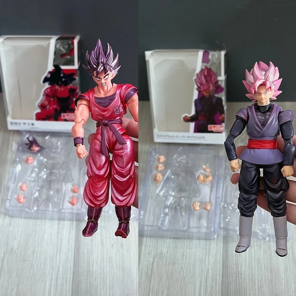 Dragon Ball Z Son Goku Kaiouken Black Wukong Action Figure Anime SHFiguarts SHF Collezione di modelli Regali giocattolo
