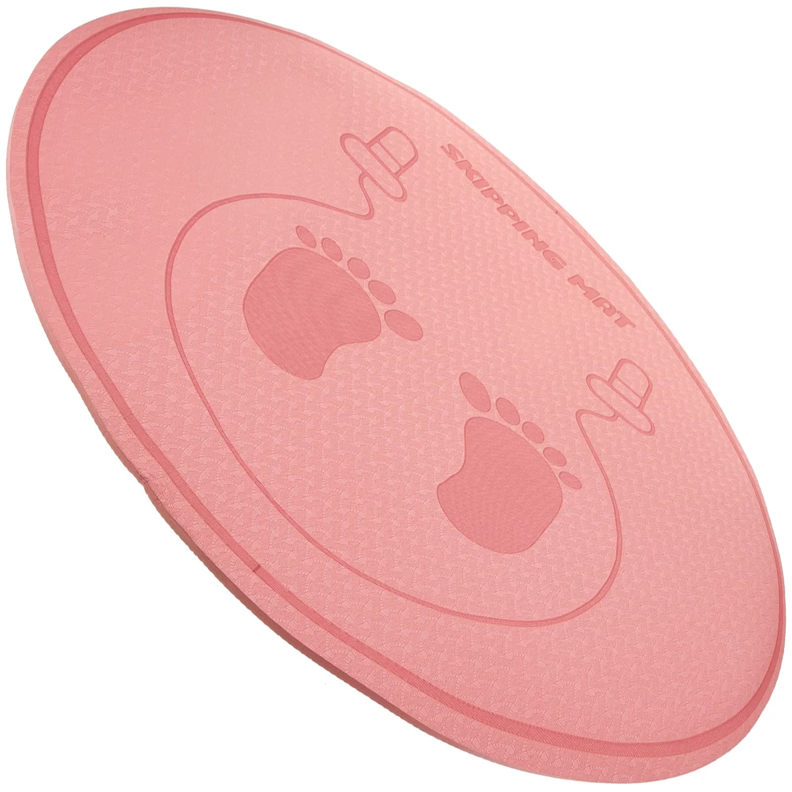 Rolling Mat for Jumping with Corda, Diameter 58cm, Thickness 6mm, Design Anti-slip and Silent, Portable Sports Mat for Home, Gym, Yoga, Fitness and Exercises