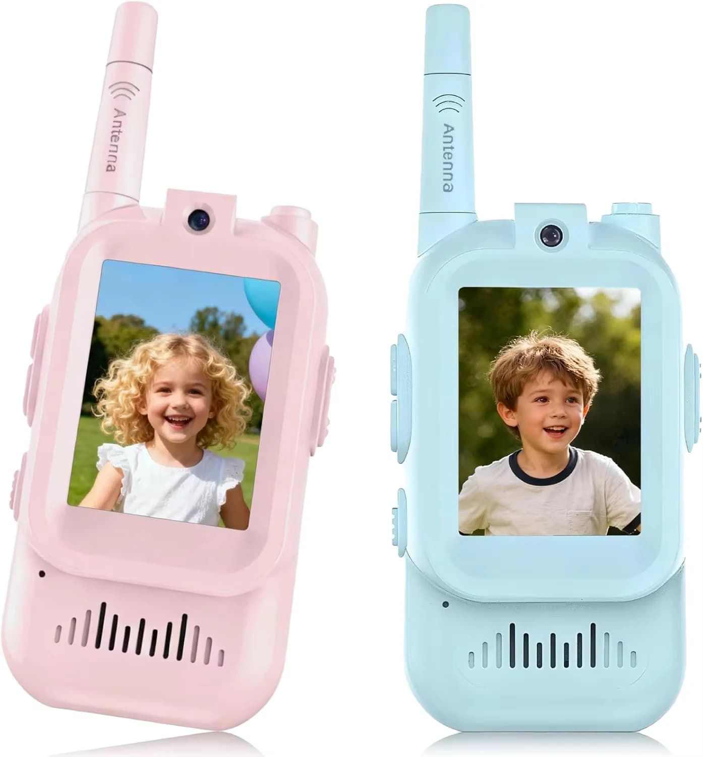 Kids Video Walkie Talkies, 2 Pack for Kids, Rechargeable Video Call Toys for Christmas Birthday Gift for Boys Girls Age 3-15