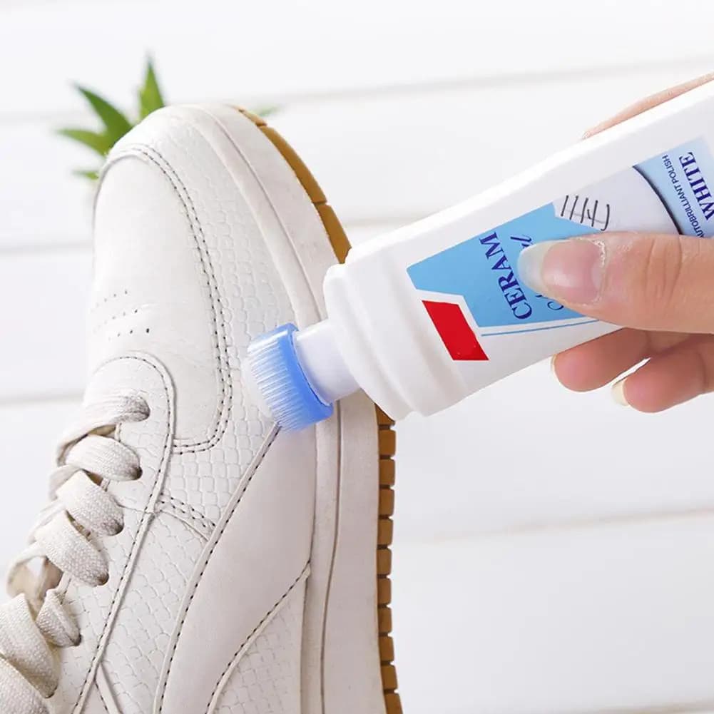 5 pezzi di scarpe bianche detergente per lucidare lo strumento di pulizia per scarpe da ginnastica in pelle casual spazzole per scarpe spugna forniture magiche rinfrescate