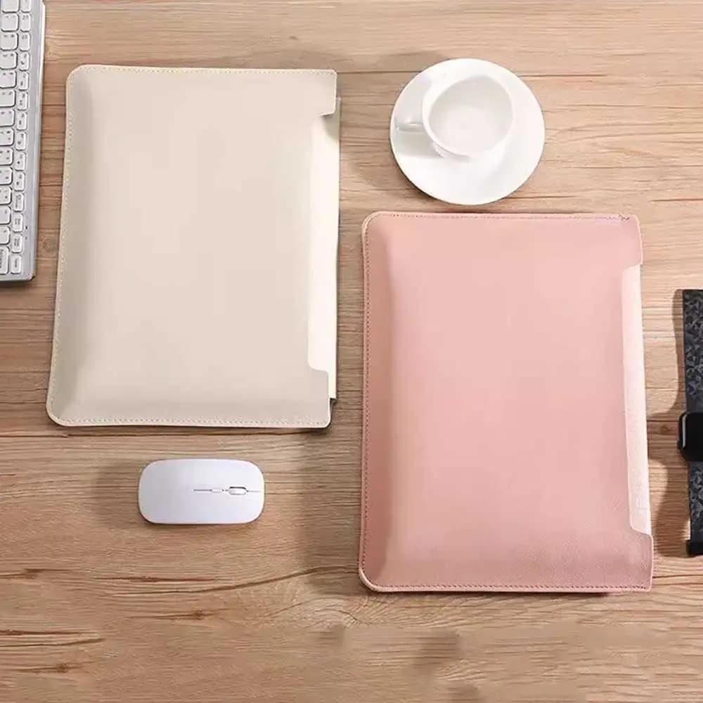 13 14 15 inch Shockproof Laptop Sleeve Case Waterproof Ultra Thin Notebook Bag Colorful Pu Leather for HP/Dell/Surface