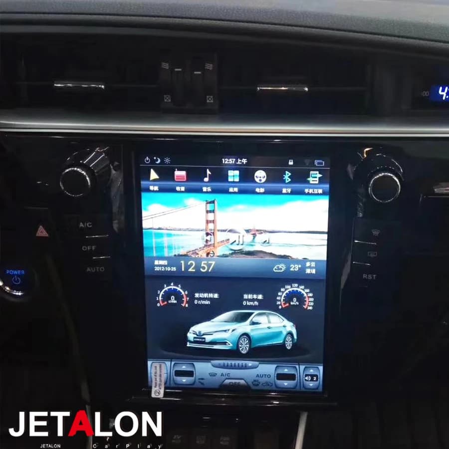 12.1" Qualcom 8+256GB Android Car Radio For Toyota Corolla 2013-2016 Multimedia Carplay 4G Wifi GPS DVD 2 DIN Auto Video Player