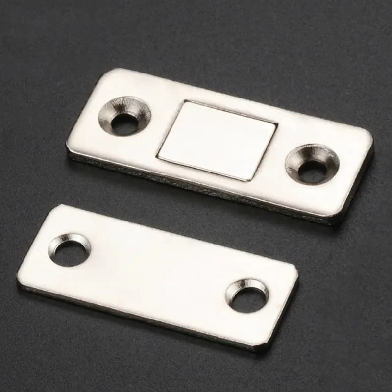 Myhomera 2 pz/set Forte Chiudiporta Magnetico Chiusura Porta Fermo Magnete per Mobili Armadio Armadio con Viti Ultra Sottile