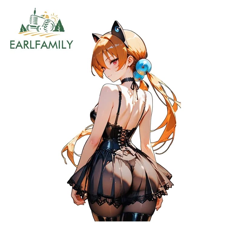 EARLFAMILY Adesivi Carini di Alisa, Personaggio Popolare, per Specchietto Retrovisore e Bagagliaio, Decorazioni Pratiche per Scatole da Pesca con Protezione Solare