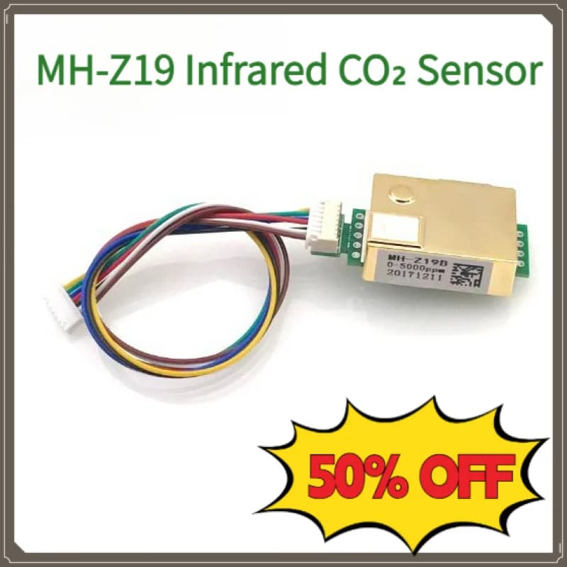 MH-Z19 CO2 Detection Sensor Module Industrial Grade Infrared Carbon Dioxide Sensor for Arduino/Raspberry Pi