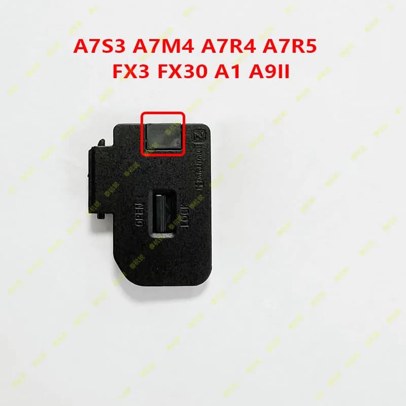 Nuova versione con lato piccolo copribatteria in pelle per Sony A7S3 A7M4 A7R4 A7R5 FX3 FX30 A1 A9II parte di riparazione della fotocamera