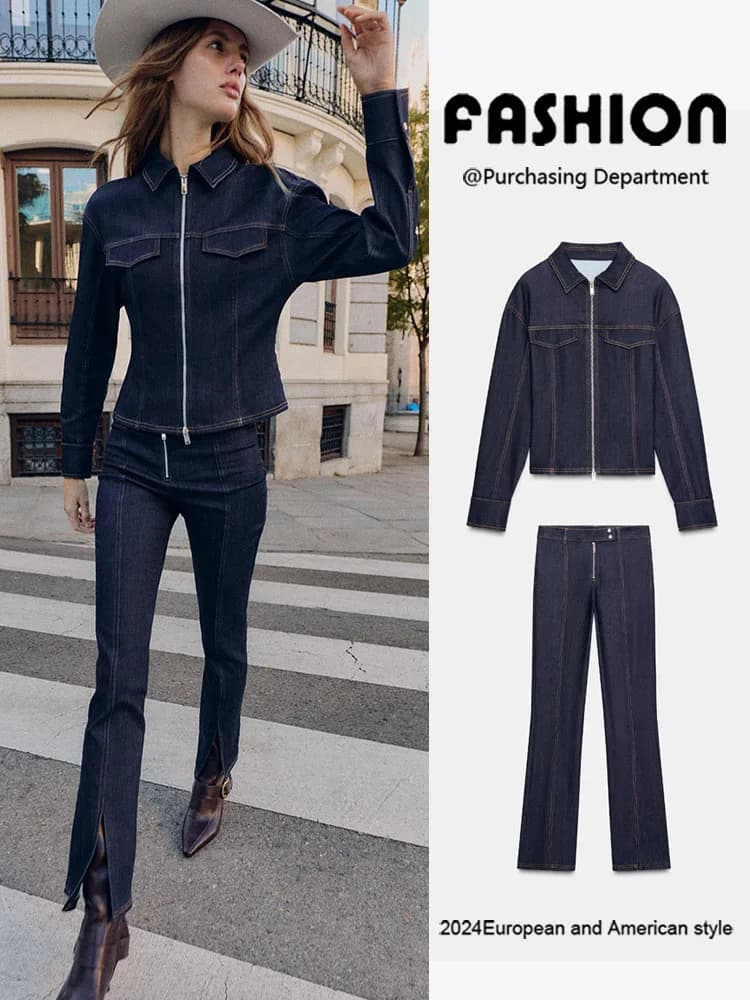 New Arrival Spring: Women's Short Jacket in Denim Slim Fit a Vita Media - Models 405, 888058, 8872058 - European Style Elegant