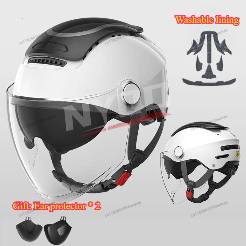 Helmet electric bike ESTATE Helmet electric bike breathable Helmet open Man Woman Double lens Jet Scooter Means helmets