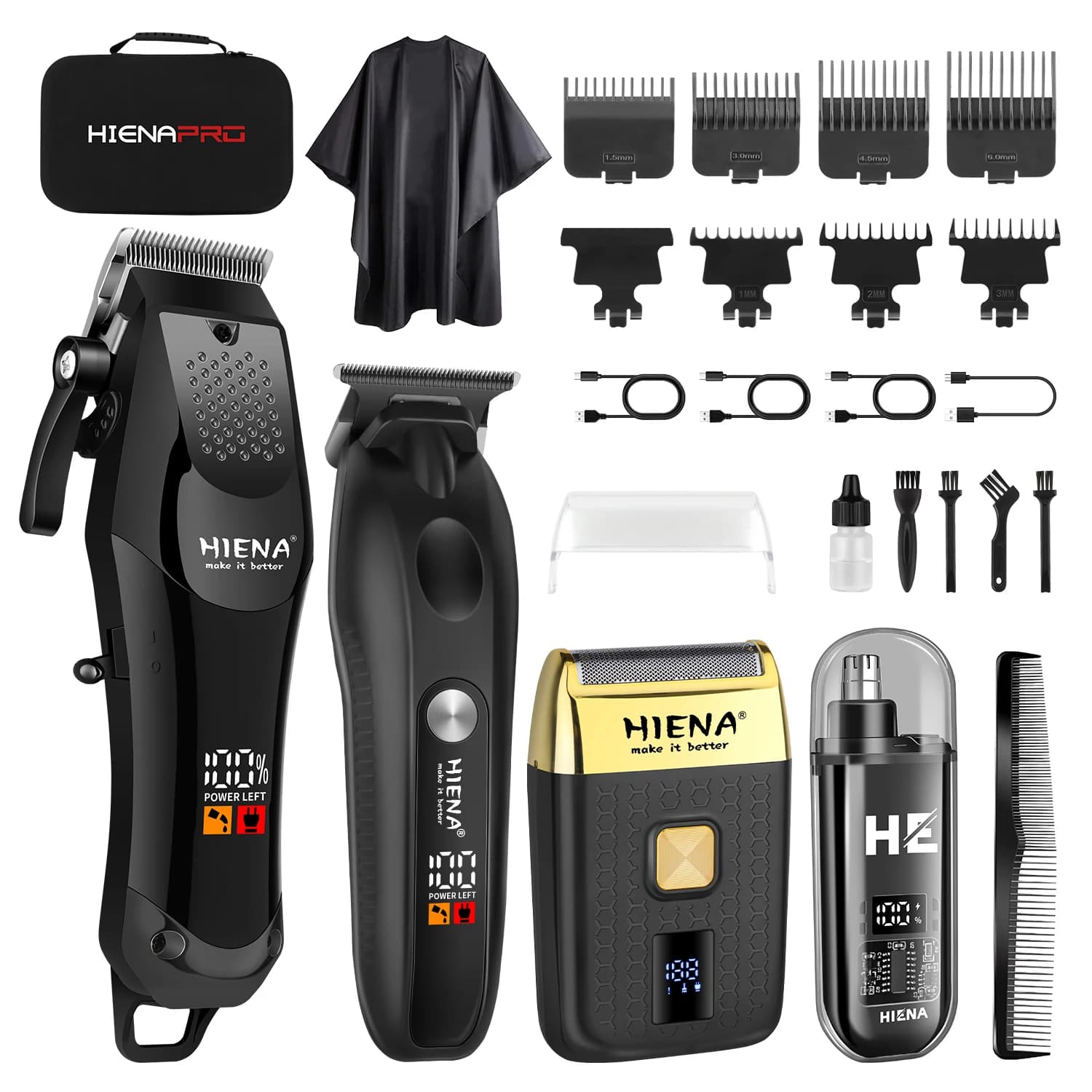 Professional hair cutter for men, hair cutter, adjustable barber cutter with USB rechargeable