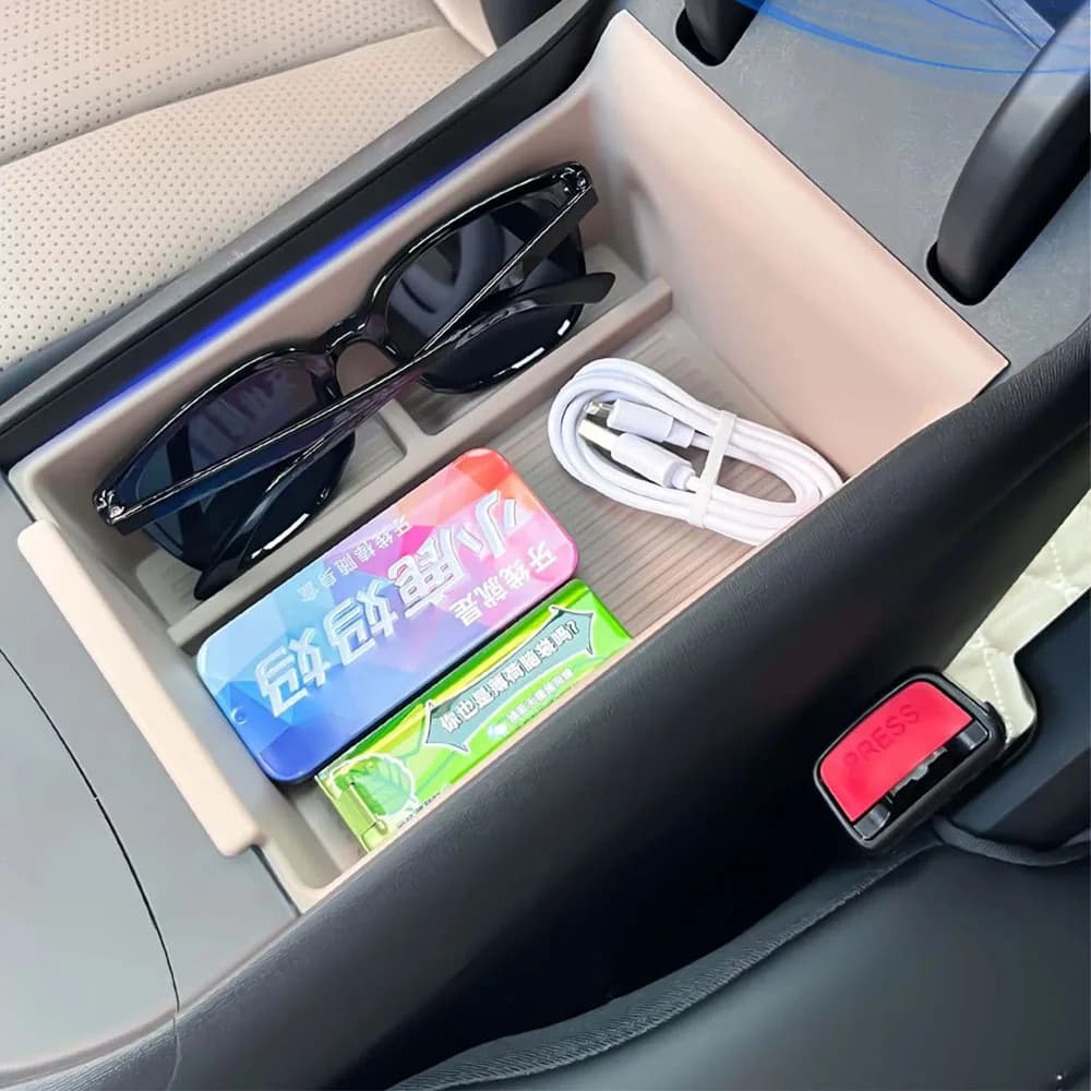 Central Control Arm Holder Box for BYD Dolphin Smart Driving Edition 2025 Car Supplies Original Color TPE Storage for Car
