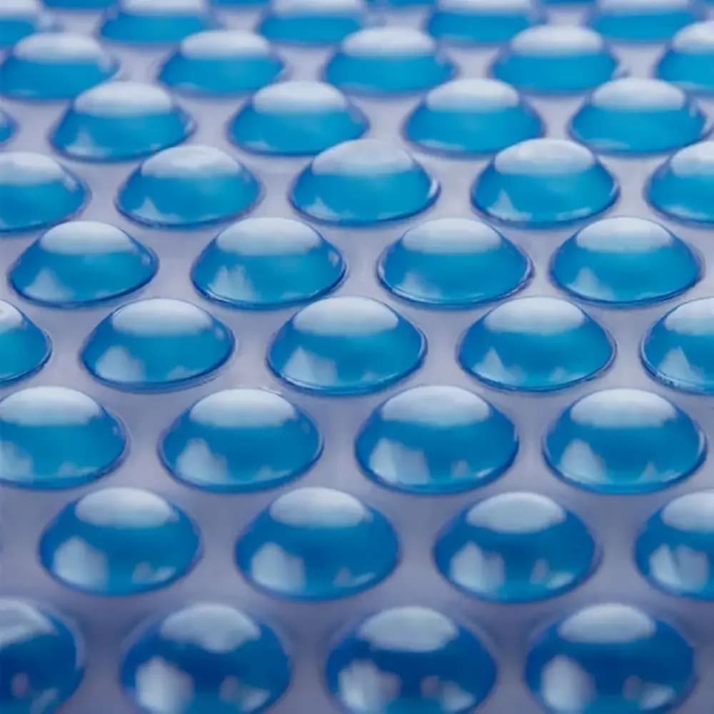 Copertura per piscina quadrata da 12 piedi x 12 piedi, telo termoisolante per piscine interrate e fuori terra e spa, con 6 occhielli resistenti