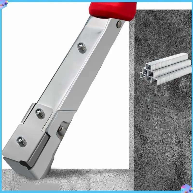 A43T Martello portatile Tacker Cucitrice Tipo porta Graffette Cucitrice a martello manuale Produzione di mobili Decorazione di carpenteria