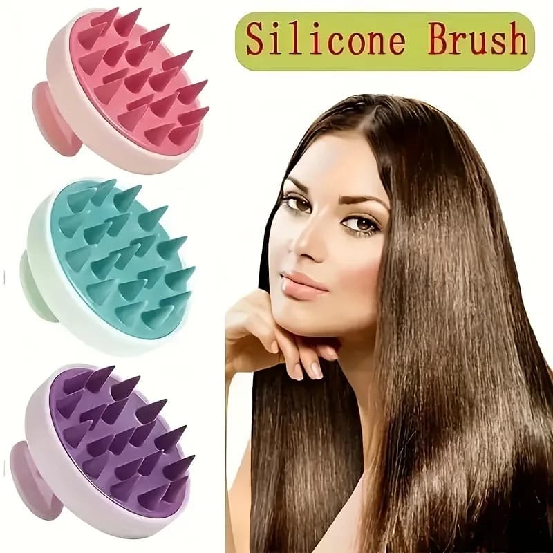 Silicone Head scalp massages Hair wash brush Soft scalp massager for hair growth Shampoo Shower brush Hair care