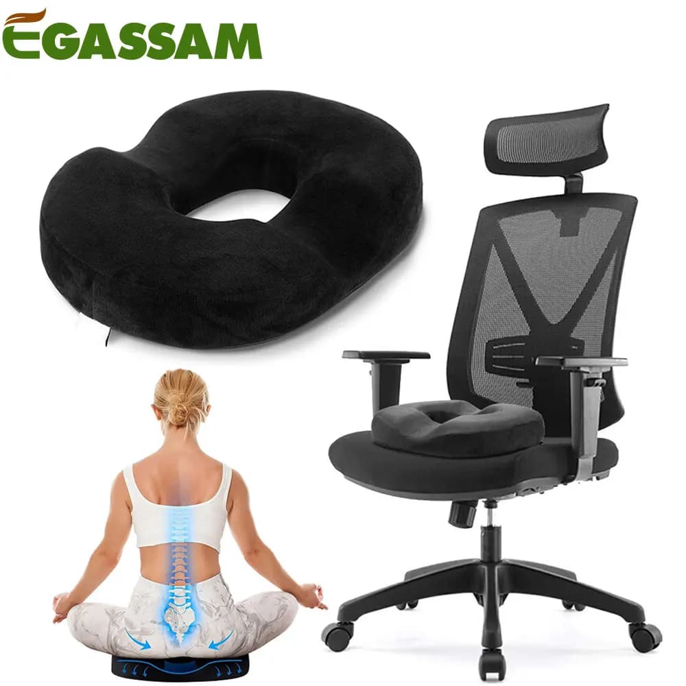 Donut Pillow to Relief Your Tailbone Pain, Orthopedic Hemmoroid Pillow Cushion, Hemorrhoids, Prostate, Pregnancy, Sciatica