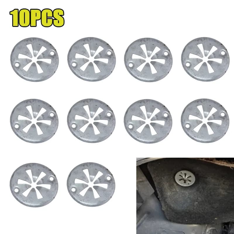 10 pz seggiolino auto piastra di bloccaggio in metallo rondella copertura clip di montaggio scudo termico N903-350-04 N90335006 per Audi Ford Seat Skoda VW