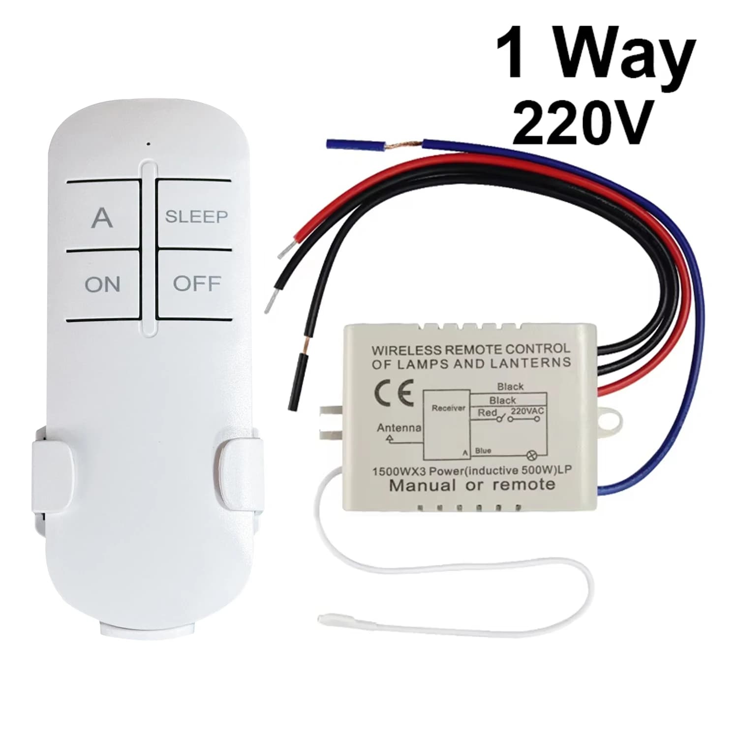 QIACHIP 1/2/3 Vie ON/OFF 220V Interruttore di Controllo Remoto Lampada Della Luce Digitale Senza Fili Da Parete Interruttore di Controllo Remoto Ricevitore Trasmettitore