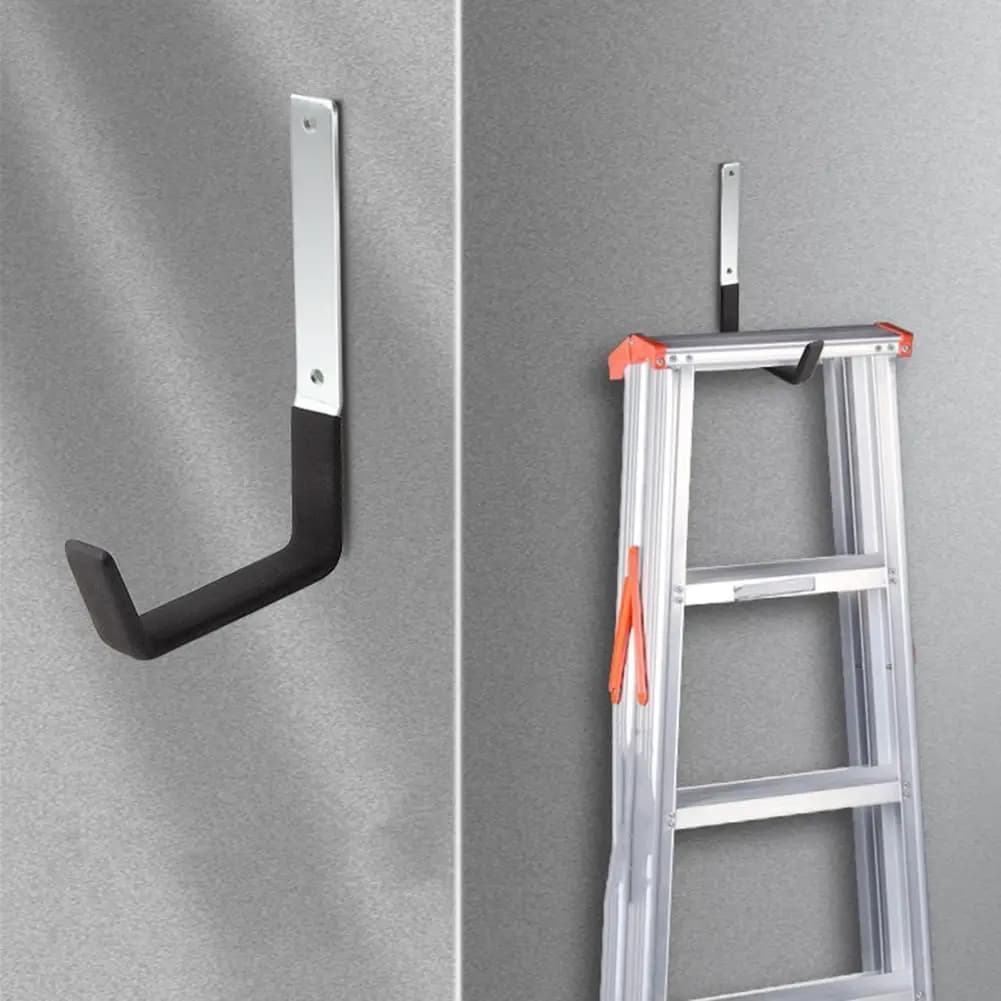 Ladder Hanging Hook Garden Hose Holder Versatile Metal Wall Hooks for Efficient Garage Garden Hose Storage Heavy for Supplies