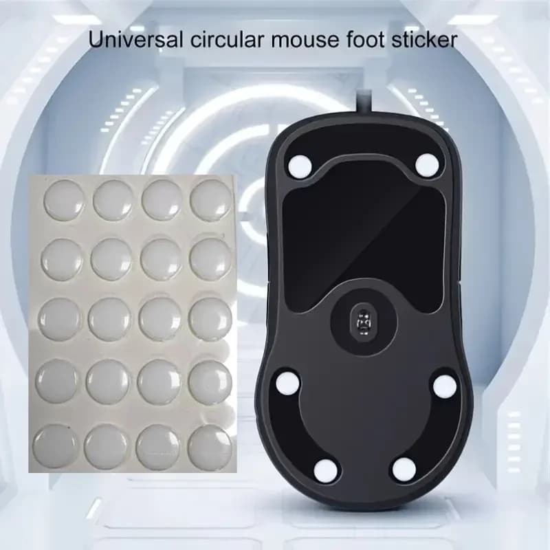 Tappetino per mouse antiscivolo da 20 pezzi, adesivi per piedi per mouse con miglioramento delle prestazioni universali per mouse da gioco cablato e wireless