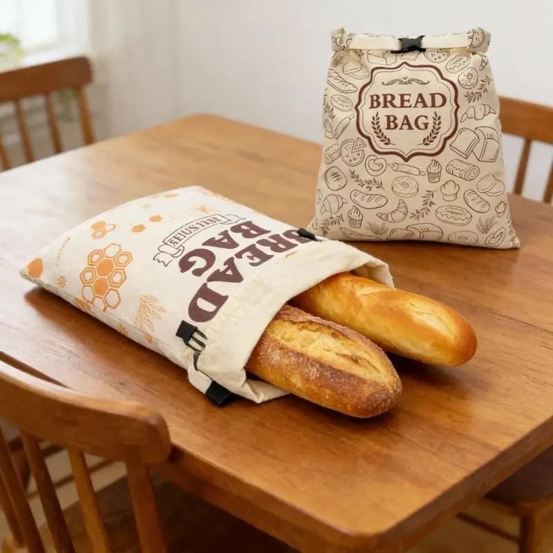 Earth Friendly Double Layer Bread Storage Bag Preserves Softness And Moisture A2BB
