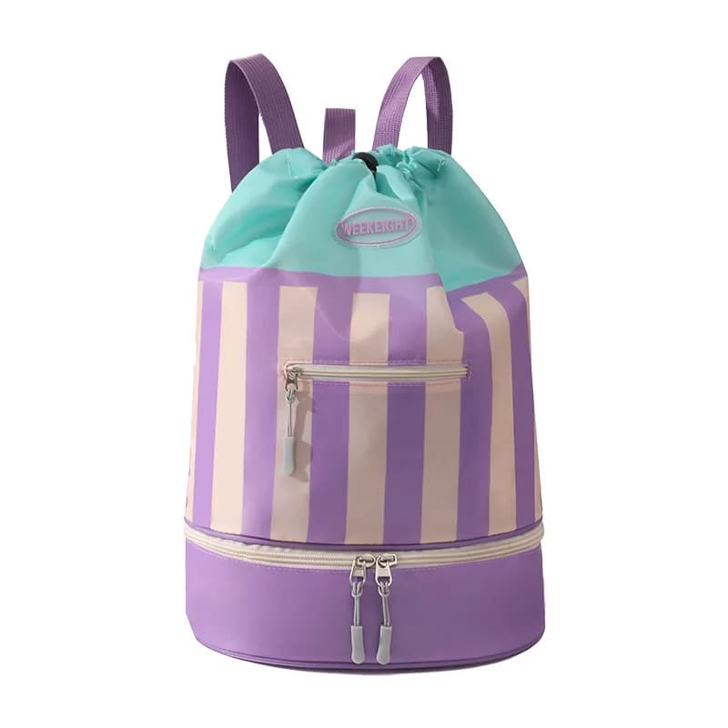 Borsa da nuoto per bambini, borsa sportiva con separazione asciutto/bagnato, zaino portatile a cartoni animati per ragazzi e ragazze, borsa da spiaggia impermeabile, borse da nuoto