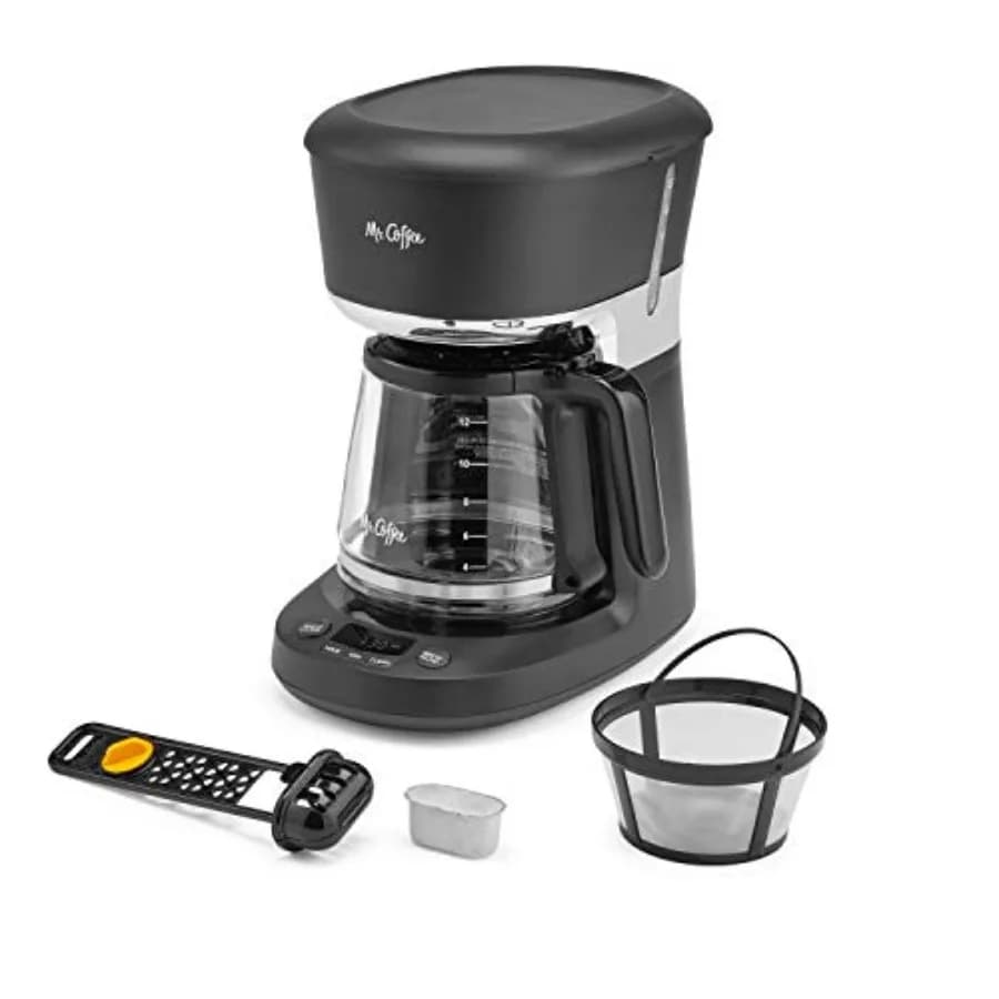 12 Cup Dishwashable Coffee Maker with Advanced Water Filtration and Permanent Filter